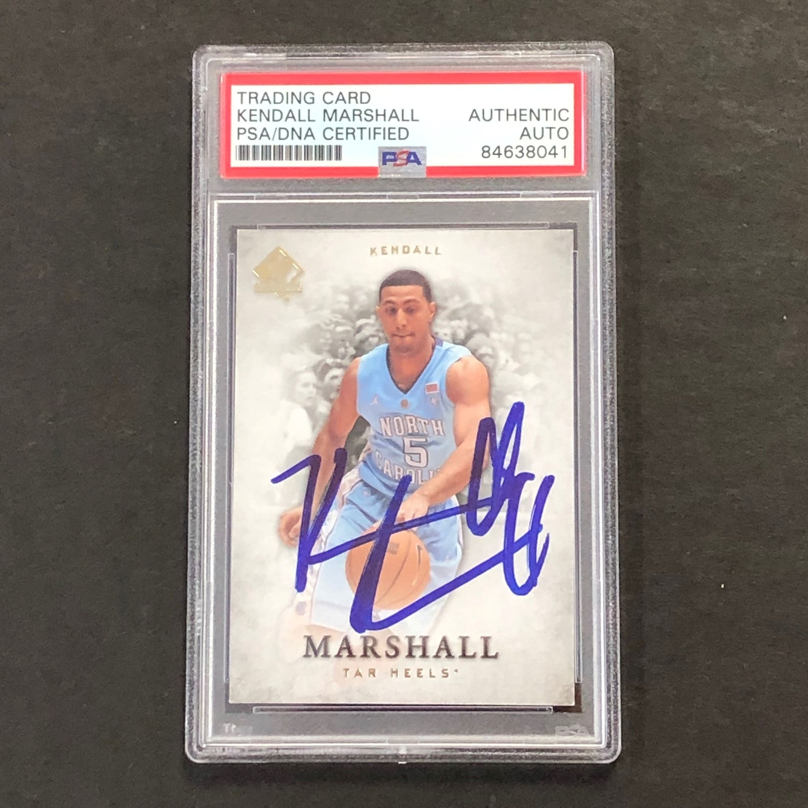 2012-13 Upper Deck #23 Kendall Marshall Signed Card AUTO PSA Slabbed