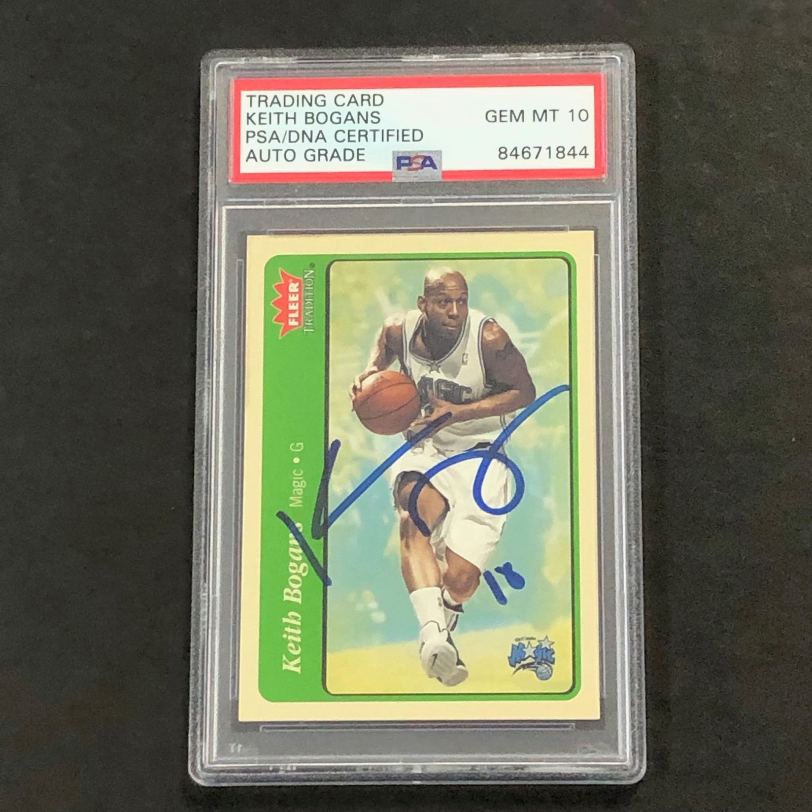 2004-05 Fleer #67 Keith Bogans Signed Card AUTO 10 PSA/DNA Slabbed Magic