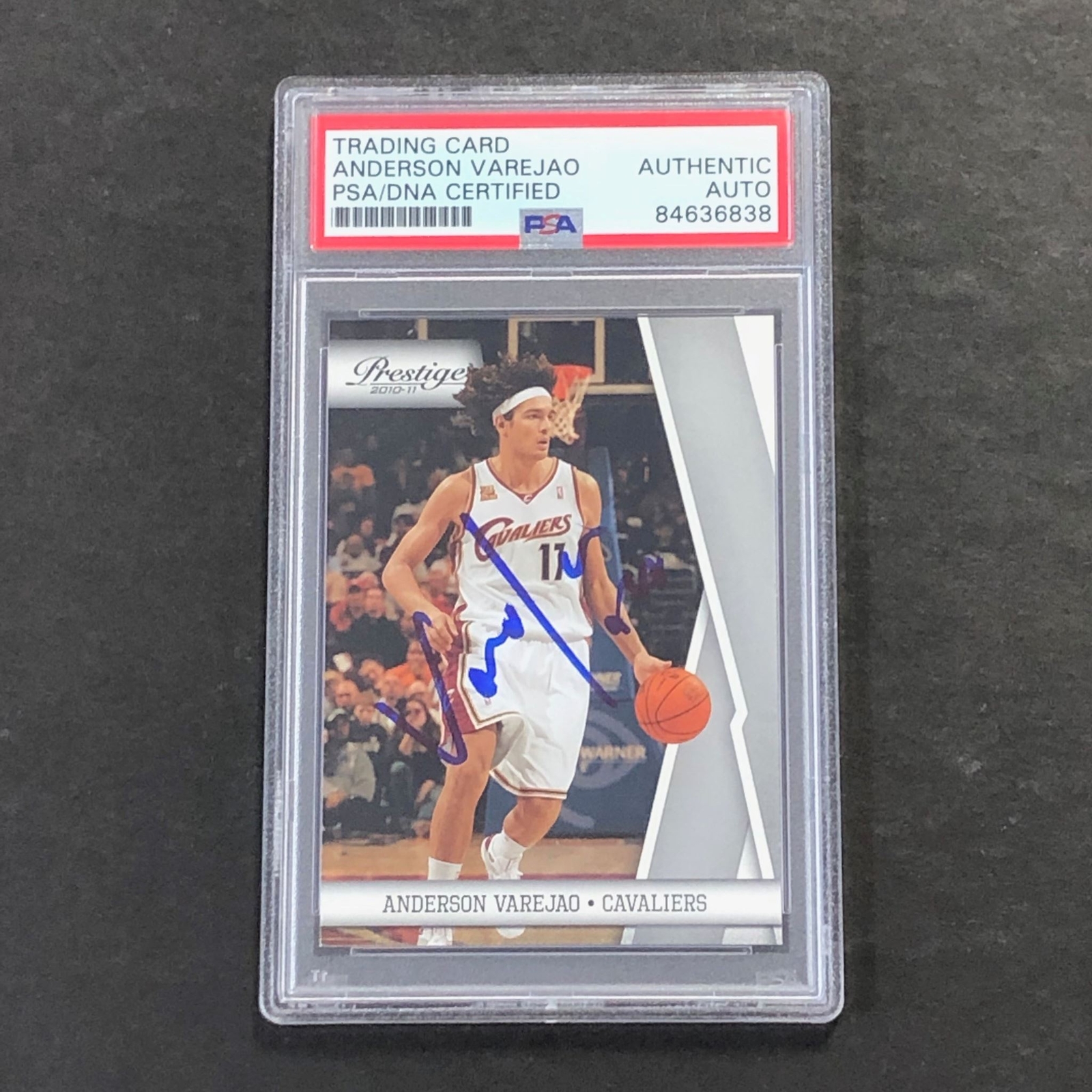 2010-11 Panini Prestige #17 Anderson Varejao Signed Card AUTO PSA Slabbed Cavali