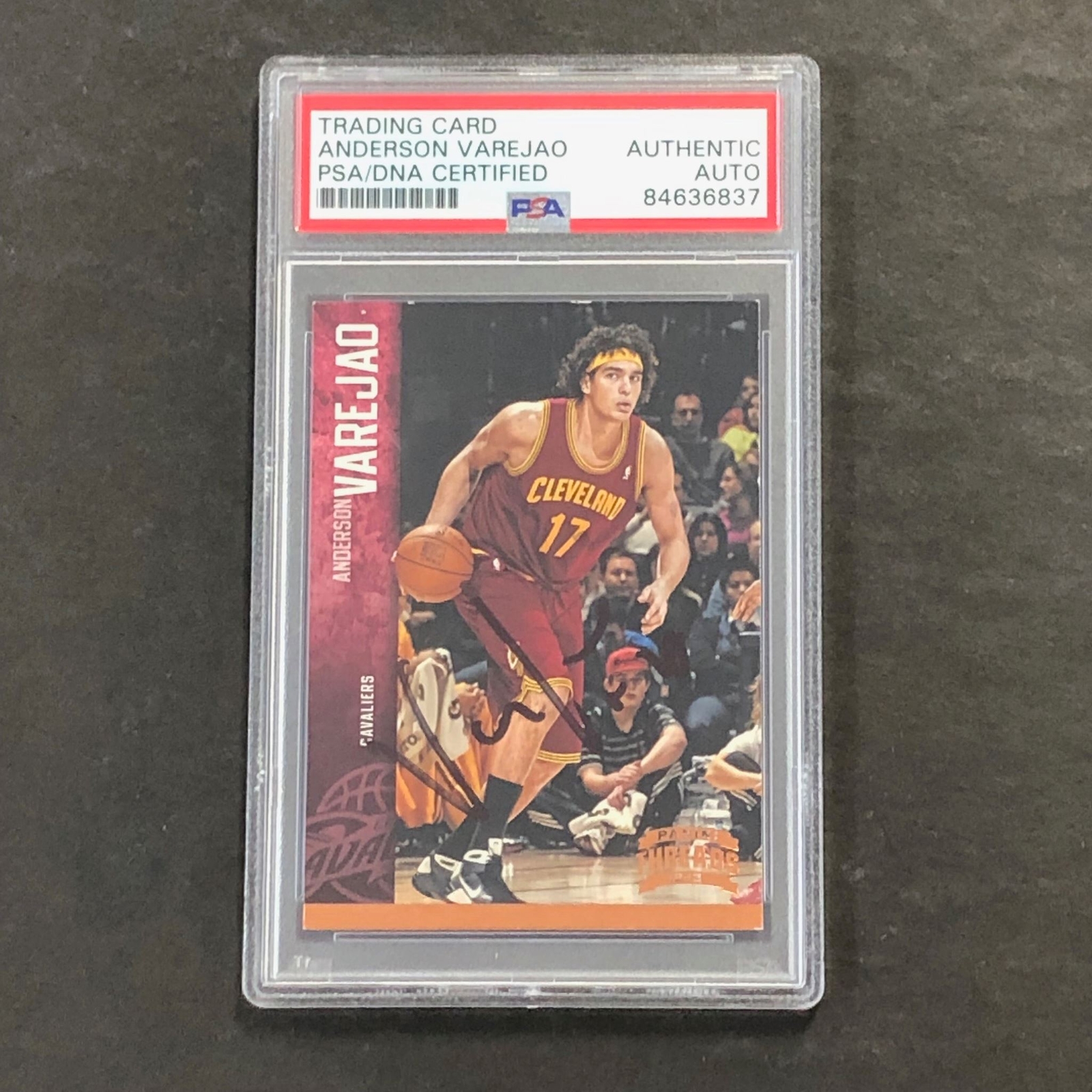 2012 Panini Threads #21 Anderson Varejao Signed Card AUTO PSA Slabbed Cavaliers