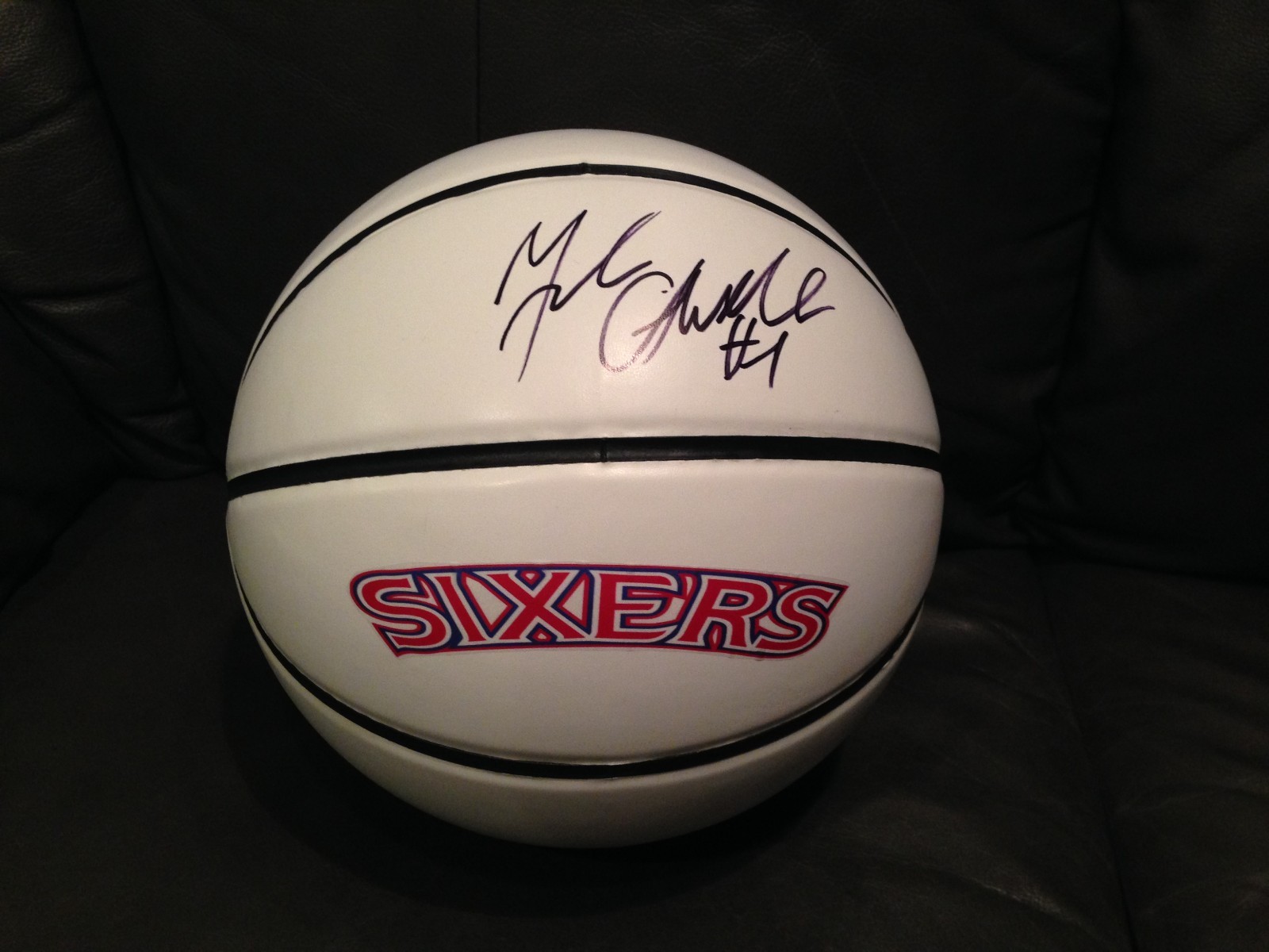 MICHAEL CARTER WILLIAMS SIGNED AUTO BASKETBALL Philadelphia 76ers ROOKIE COA WOW