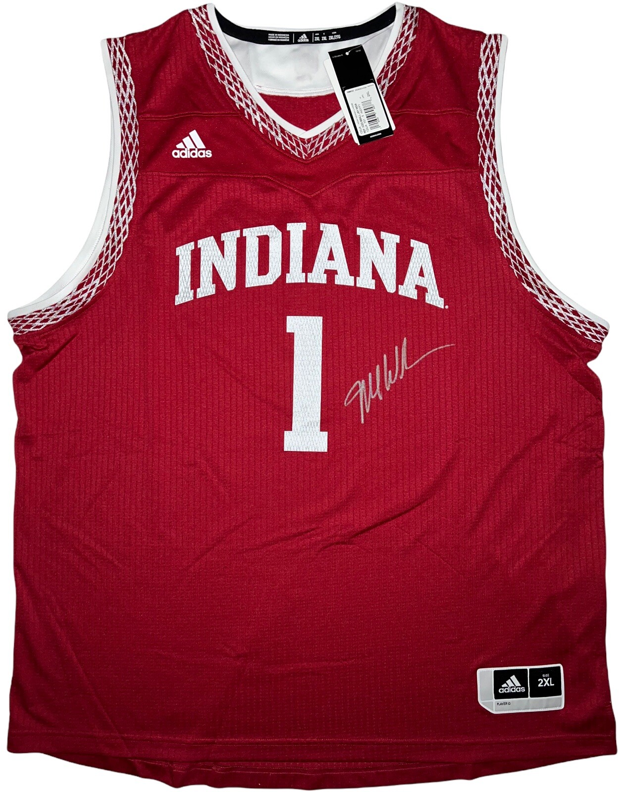 MIKE WOODSON SIGNED AUTOGRAPHED INDIANA HOOSIERS BASKETBALL JERSEY COA