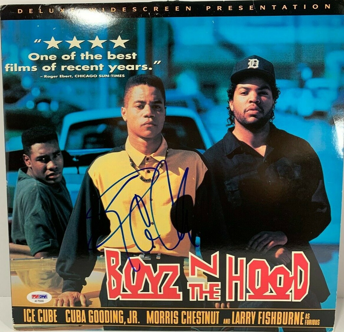 ICE CUBE SIGNED AUTOGRAPHED BOYZ N THE HOOD LASERDISC MOVIE DELUXE NWA PSA/DNA