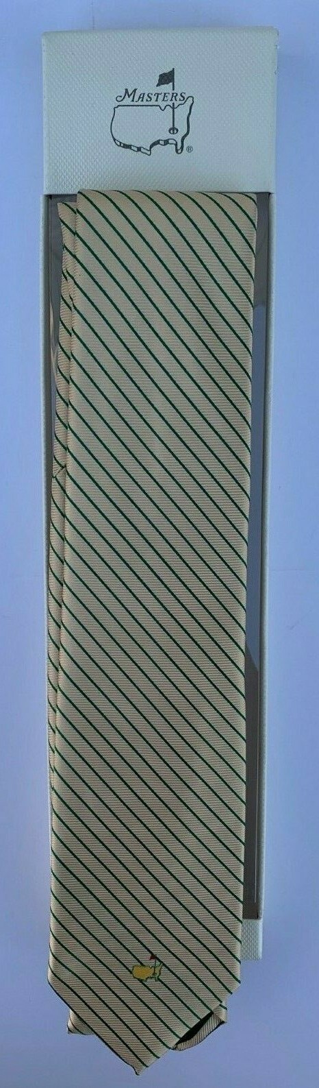 2022 MASTERS YELLOW TIE NECK 100% ITALIAN SILK AUGUSTA NATIONAL GOLF CLUB – NEW COLLECTIBLE MEMORABILIA
