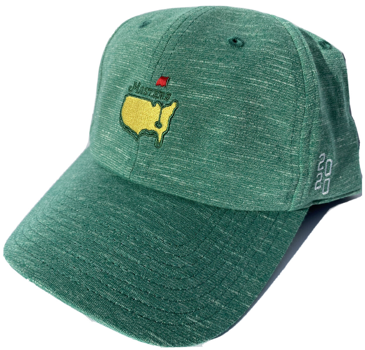 2020 MASTERS GREEN HEATHERED PERFORMANCE MEN’S HAT AUGUSTA NATIONAL GOLF NEW COLLECTIBLE MEMORABILIA