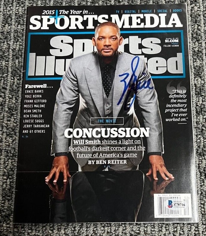 WILL SMITH SIGNED AUTOGRAPHED SPORTS ILLUSTRATED MAGAZINE CERTIFIED COA COLLECTIBLE MEMORABILIA