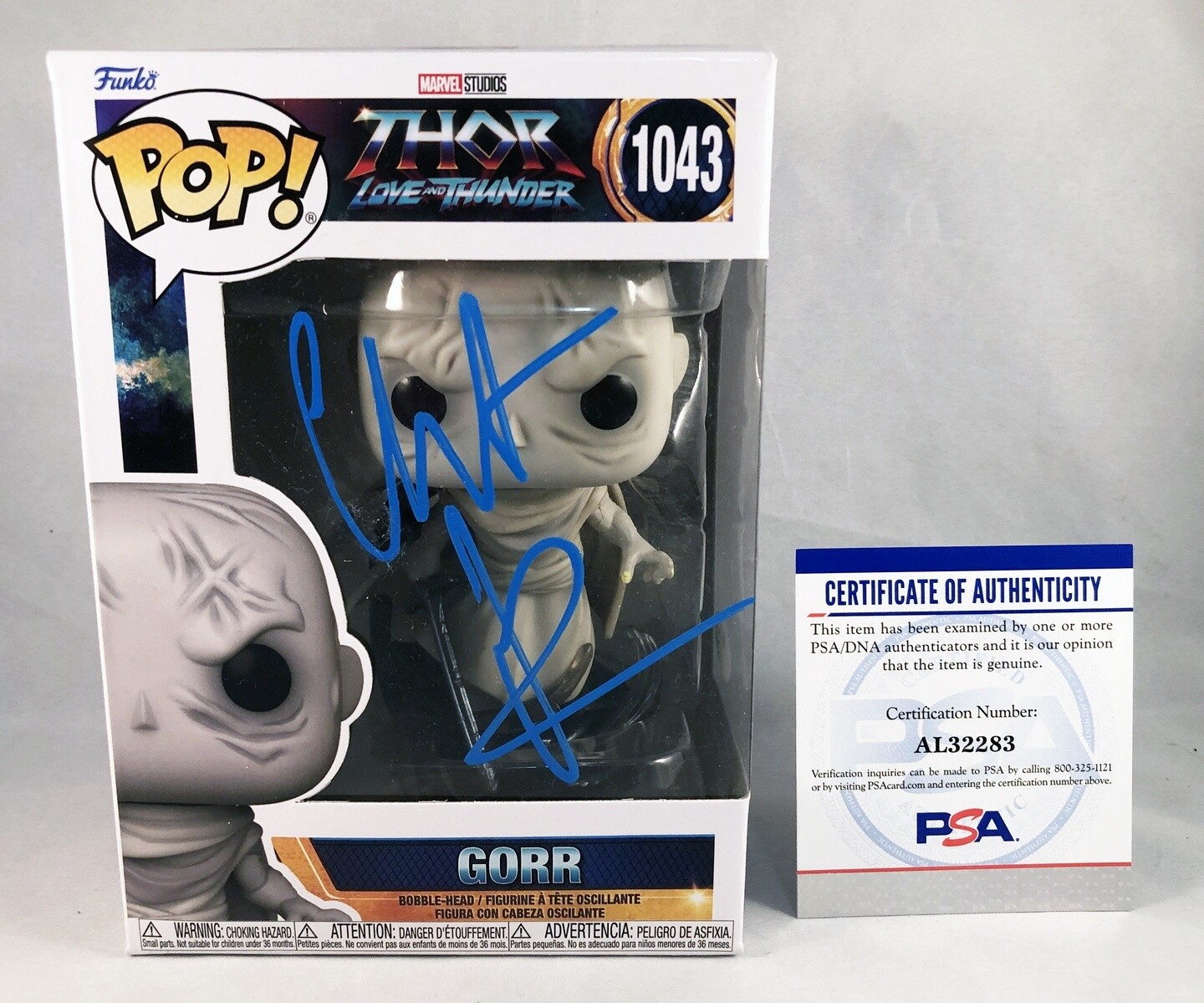 Christian Bale Signed Funko Pop Gorr Thor Love And Thunder PSA/DNA COA