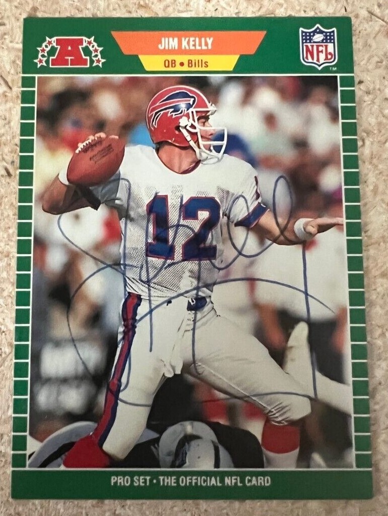 Jim Kelly signed autographed 1989 Pro Set Football Card Buffalo Bills