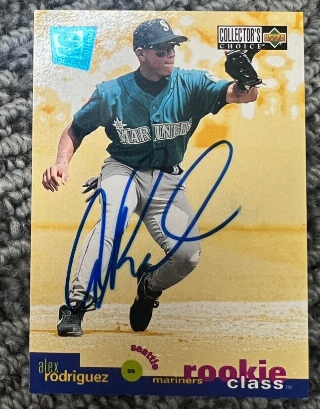Alex Rodriguez signed autographed Upper Deck Collector's Choice Rookie Card