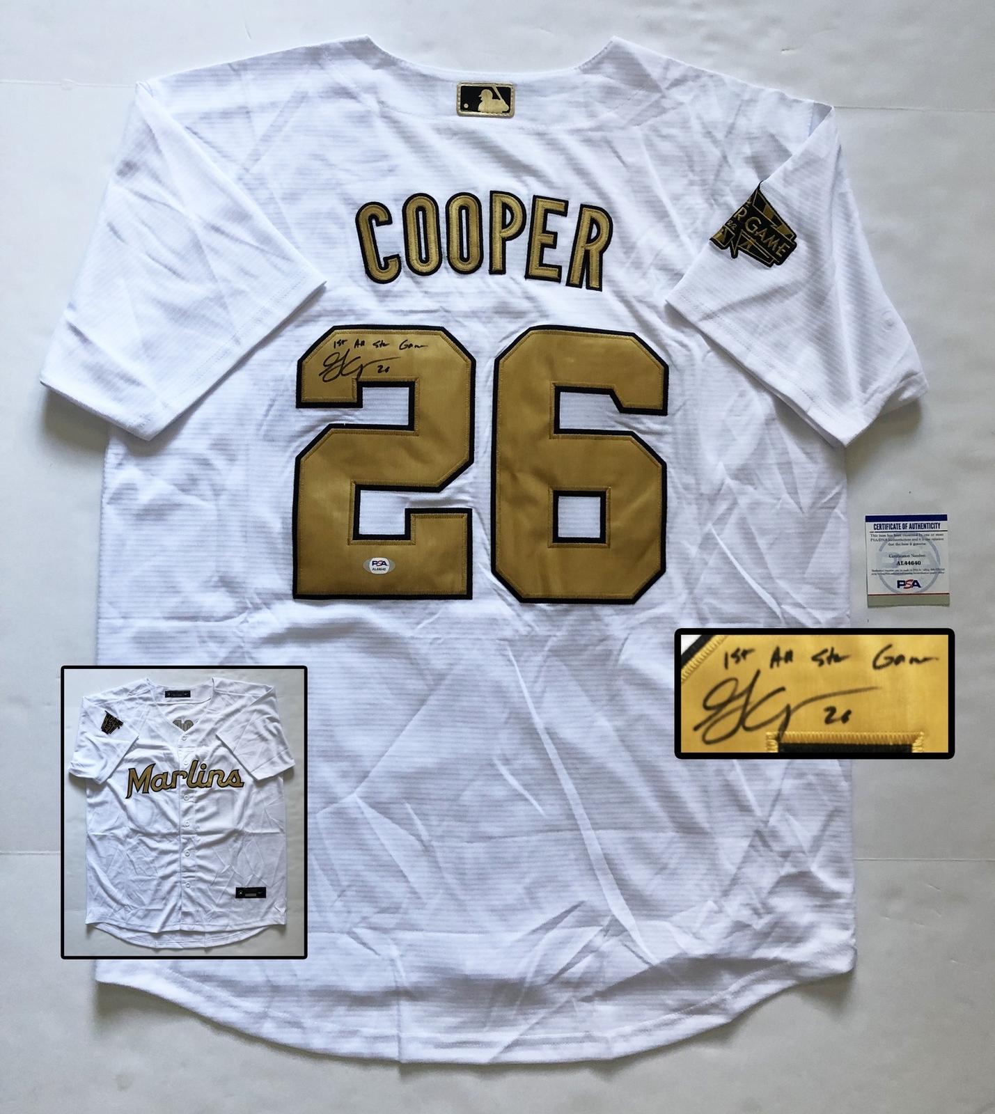 Miami Marlins Garrett Cooper Signed 2022 All Star Jersey PSA/DNA COA
