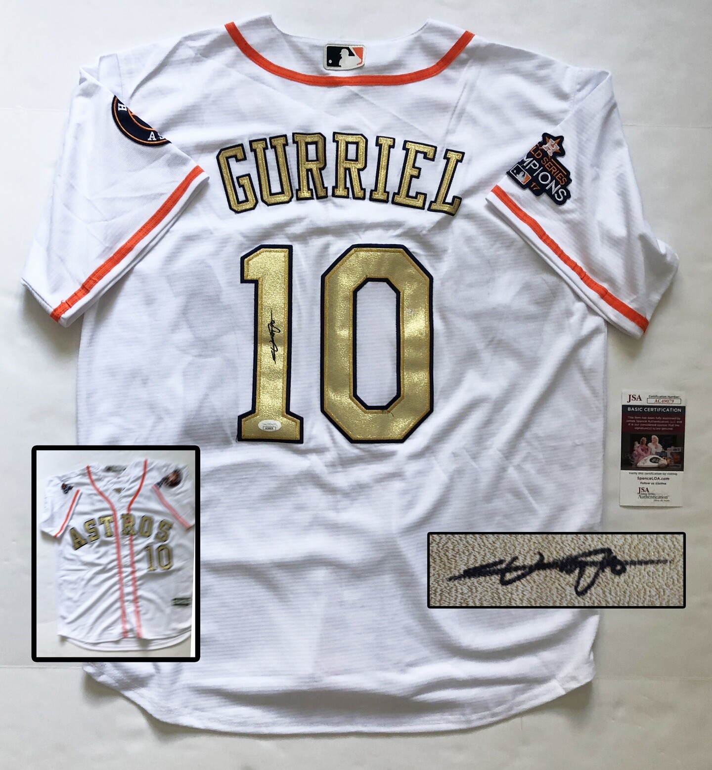 Yulieski Gurriel Houston Astros Signed Jersey JSA COA