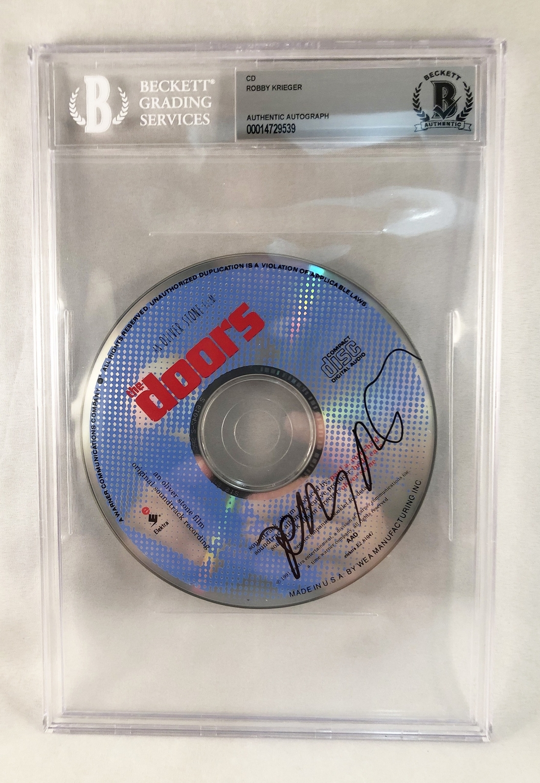 Robbie Krieger Signed CD The Doors Beckett BAS COA