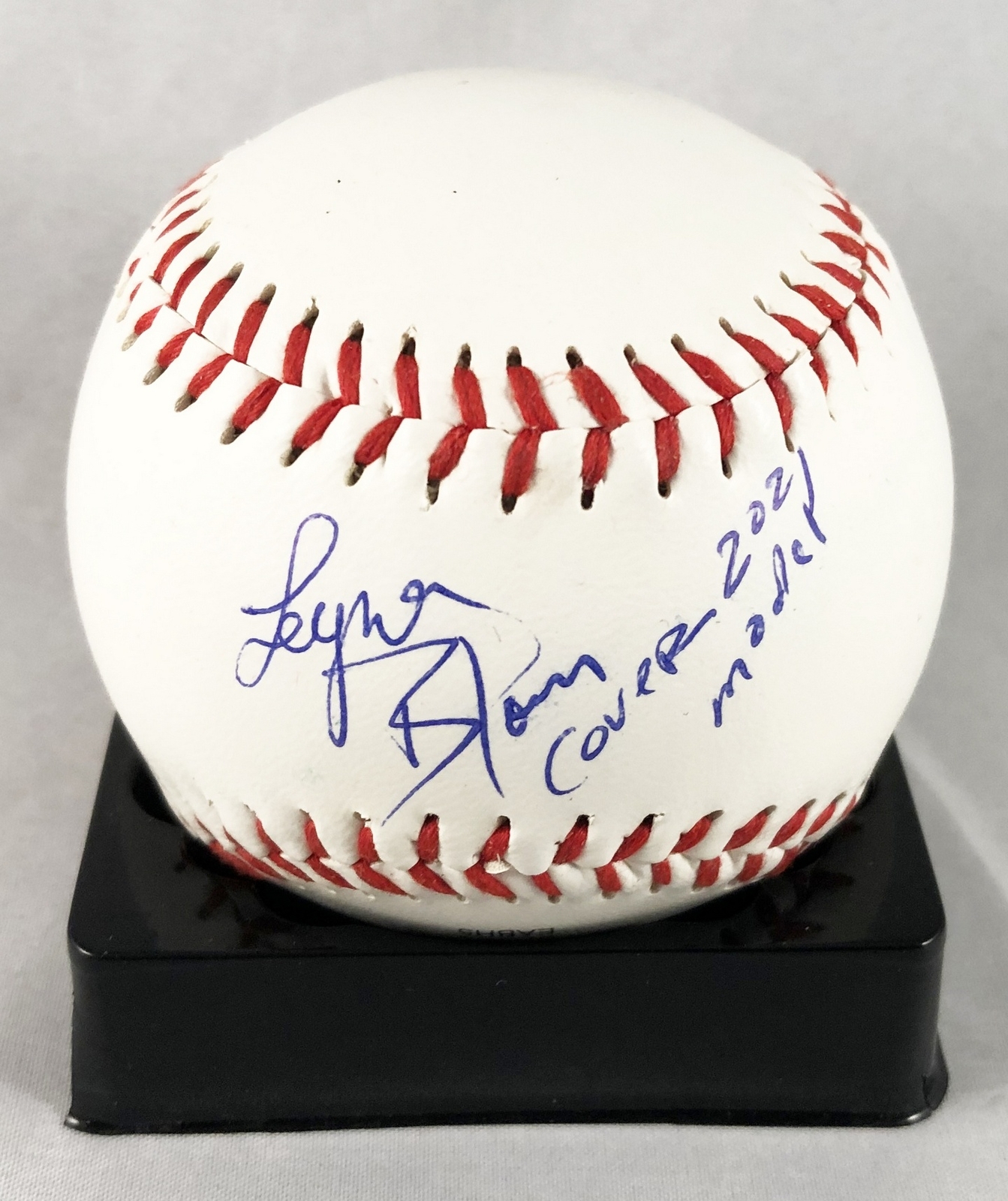 Leyna Bloom Signed Baseball SI Swim 2021 Cover Model COA