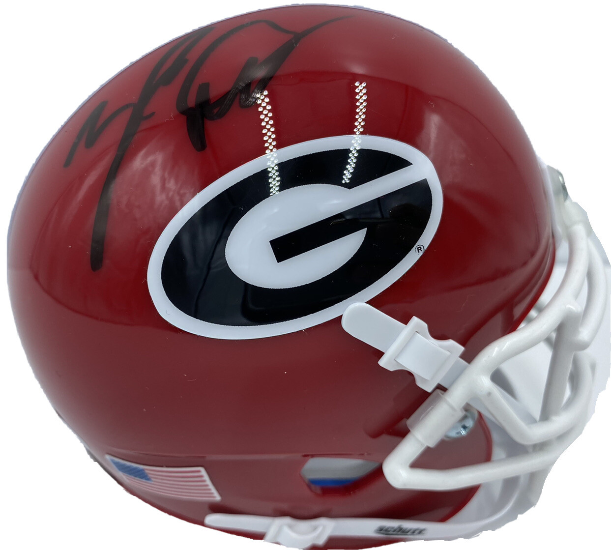 ZAMIR WHITE SIGNED AUTOGRAPHED GEORGIA BULLDOGS FOOTBALL MINI HELMET PSA/DNA A COLLECTIBLE MEMORABILIA