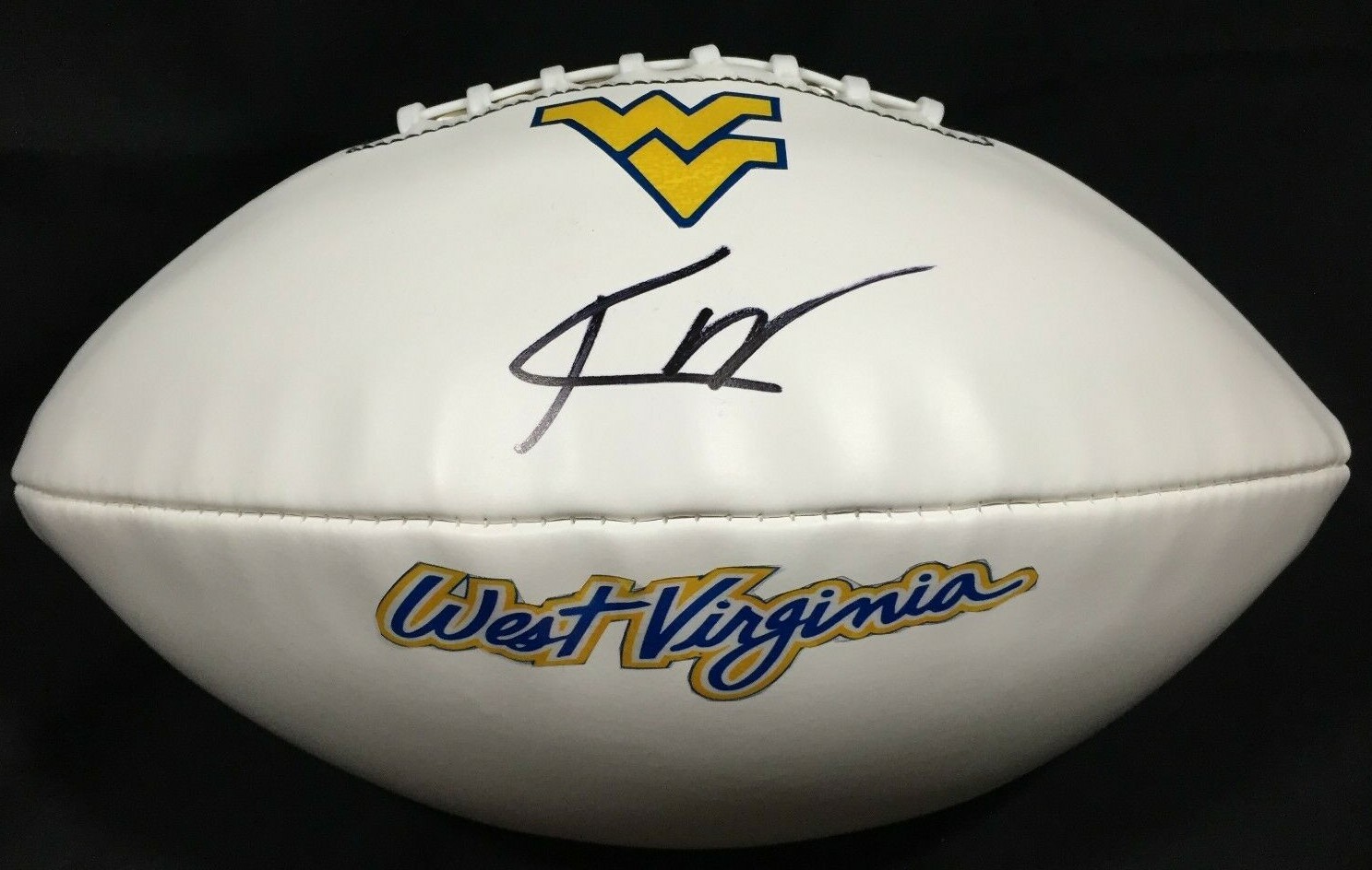 WEST VIRGINIA MOUNTAINEERS KEVIN WHITE SIGNED AUTOGRAPHED FOOTBALL PROOF COA!!