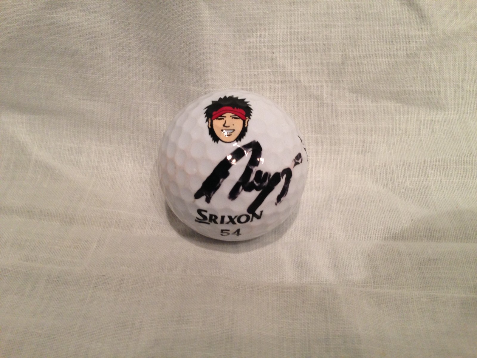 RYO ISHIKAWA SIGNED AUTO GOLF BALL GAME USED Japan Srixon COA *WOW* B