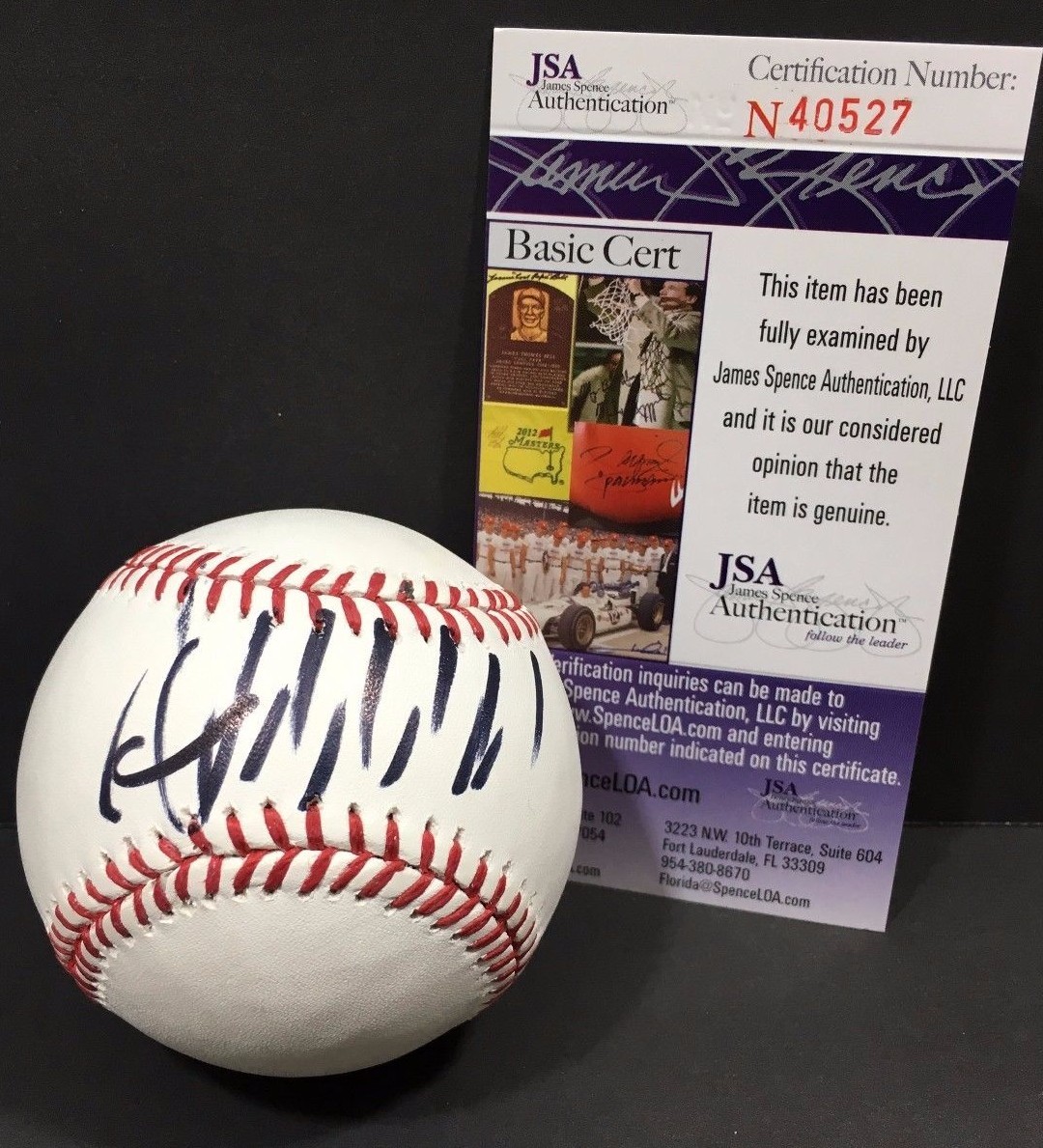 DONALD J TRUMP SIGNED AUTOGRAPH BASEBALL 2016 PRESIDENT MLB REPUBLICAN USA JSA !