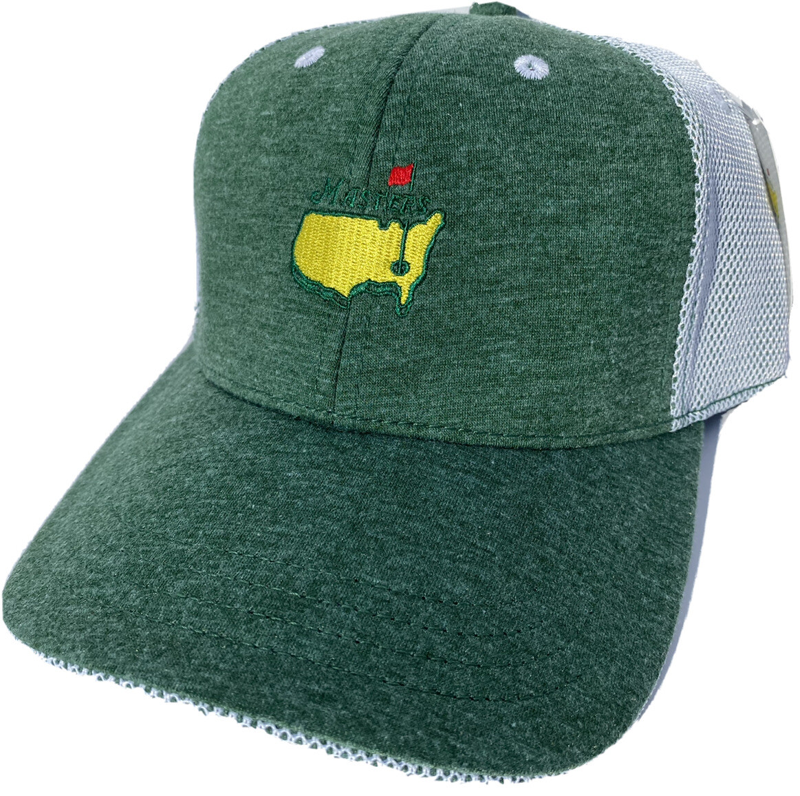 2022 MASTERS HEATHERED GREEN PERFORMANCE MESH BACK HAT AUGUSTA NATIONAL GOLF NEW COLLECTIBLE MEMORABILIA