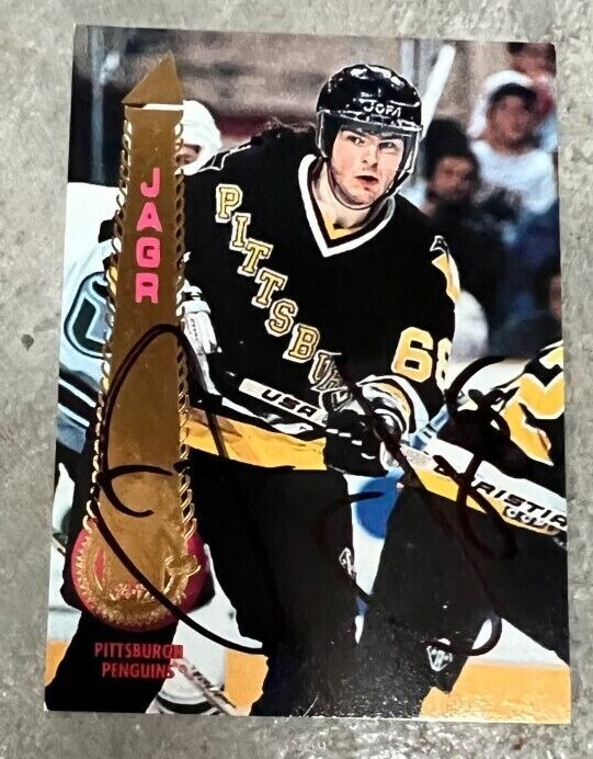 Jaromir Jagr signed autographed 1994-1995 Pinnacle Card #170 Penguins