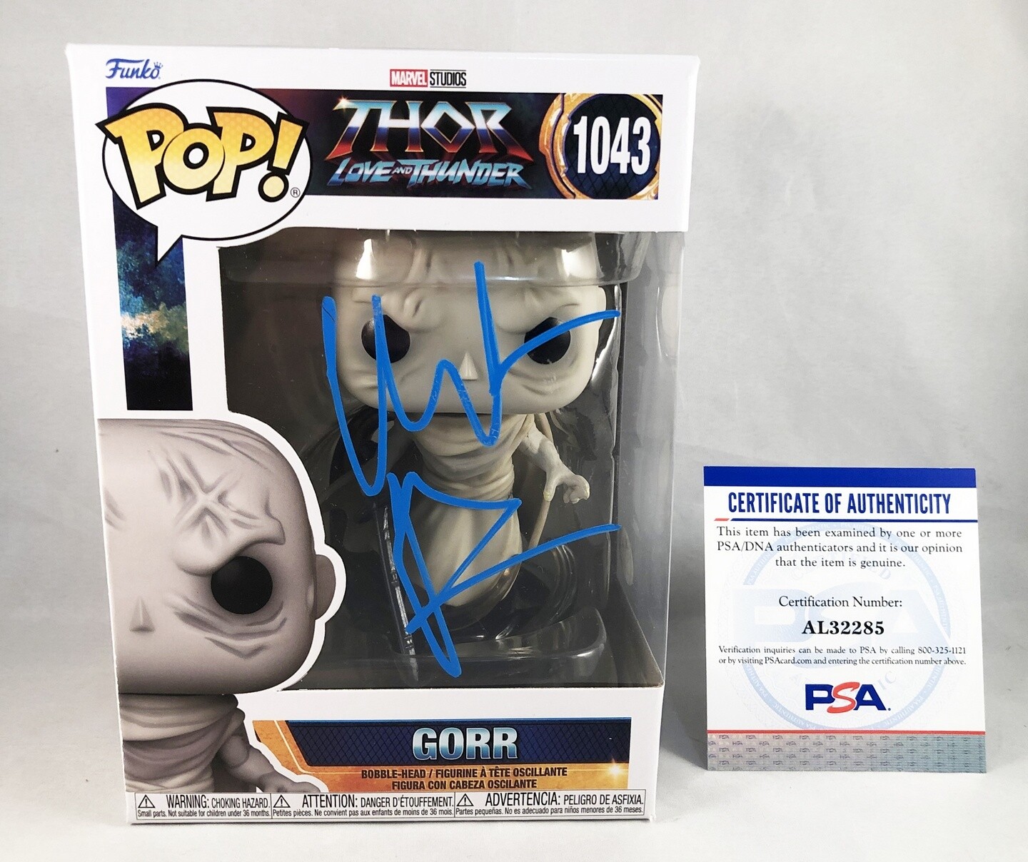 Christian Bale Signed Funko Pop Gorr Thor Love And Thunder PSA/DNA 1 COA
