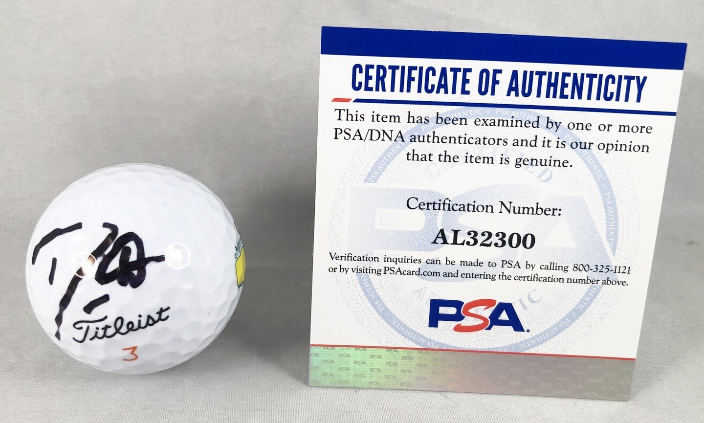Danny Willett Signed Masters Golf Ball PSA/DNA 1 COA