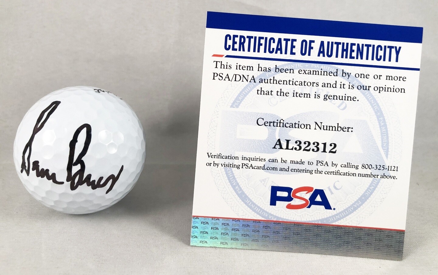 Sam Burns Signed Golf Ball PSA/DNA COA