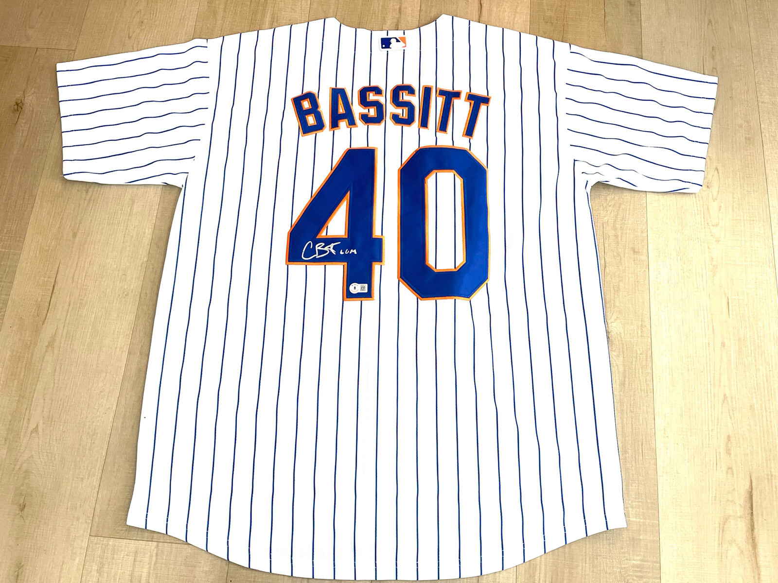 Chris Bassitt Hand Signed New York Mets Jersey BAS CERT