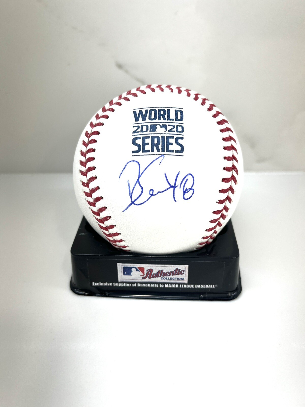 Brusdar Graterol Hand Signed LA Dodgers World Series Baseball Beckett CERT #1
