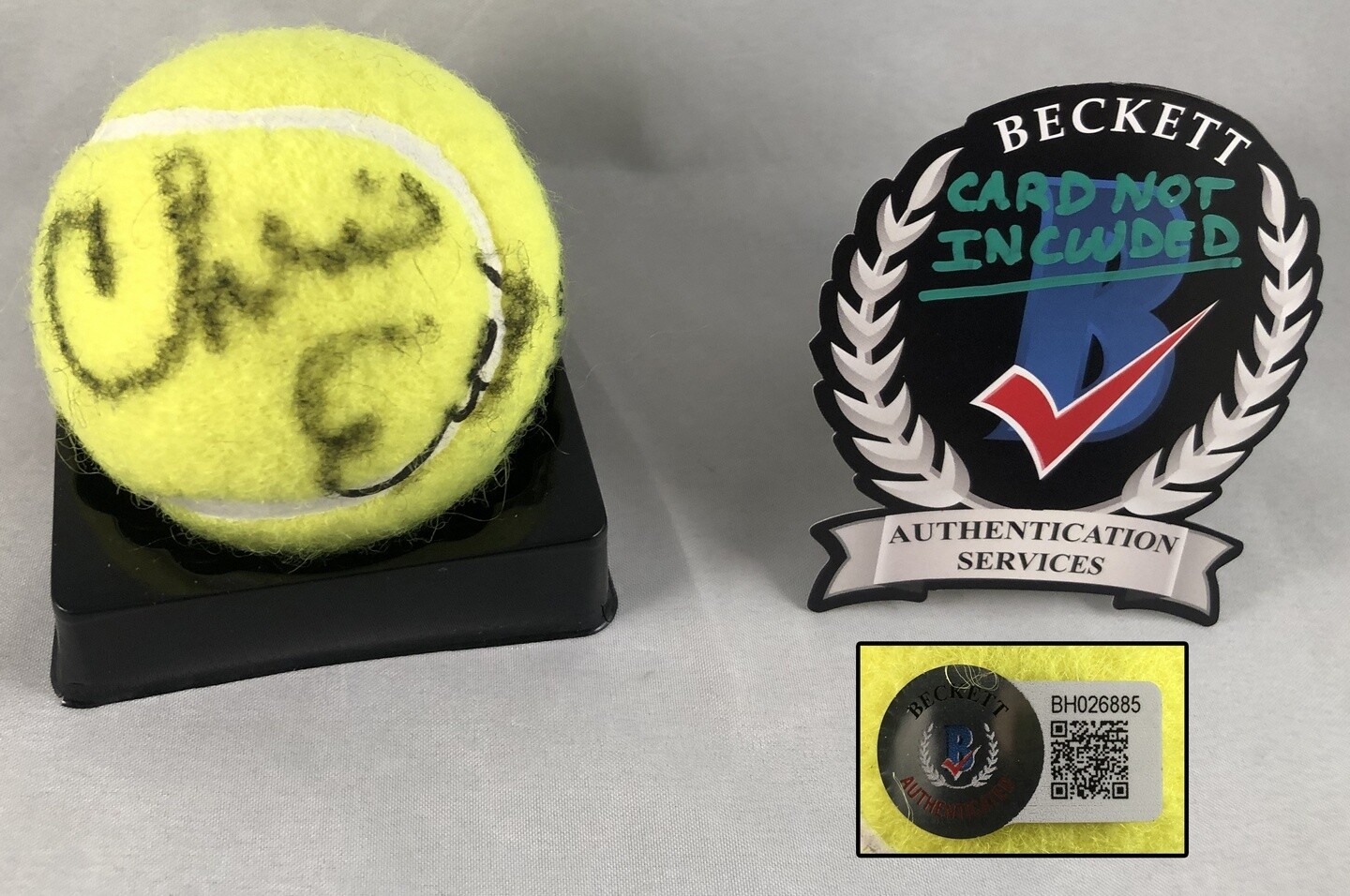 Chris Evert Signed Tennis Ball Beckett 4 COA
