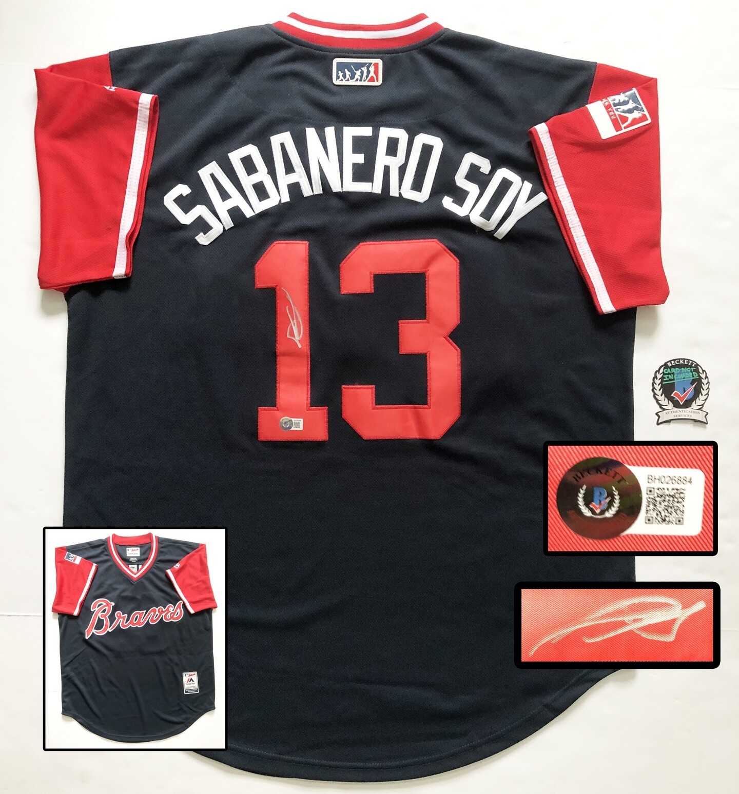 Atlanta Braves Ronald Acuna Jr Signed Jersey Beckett COA