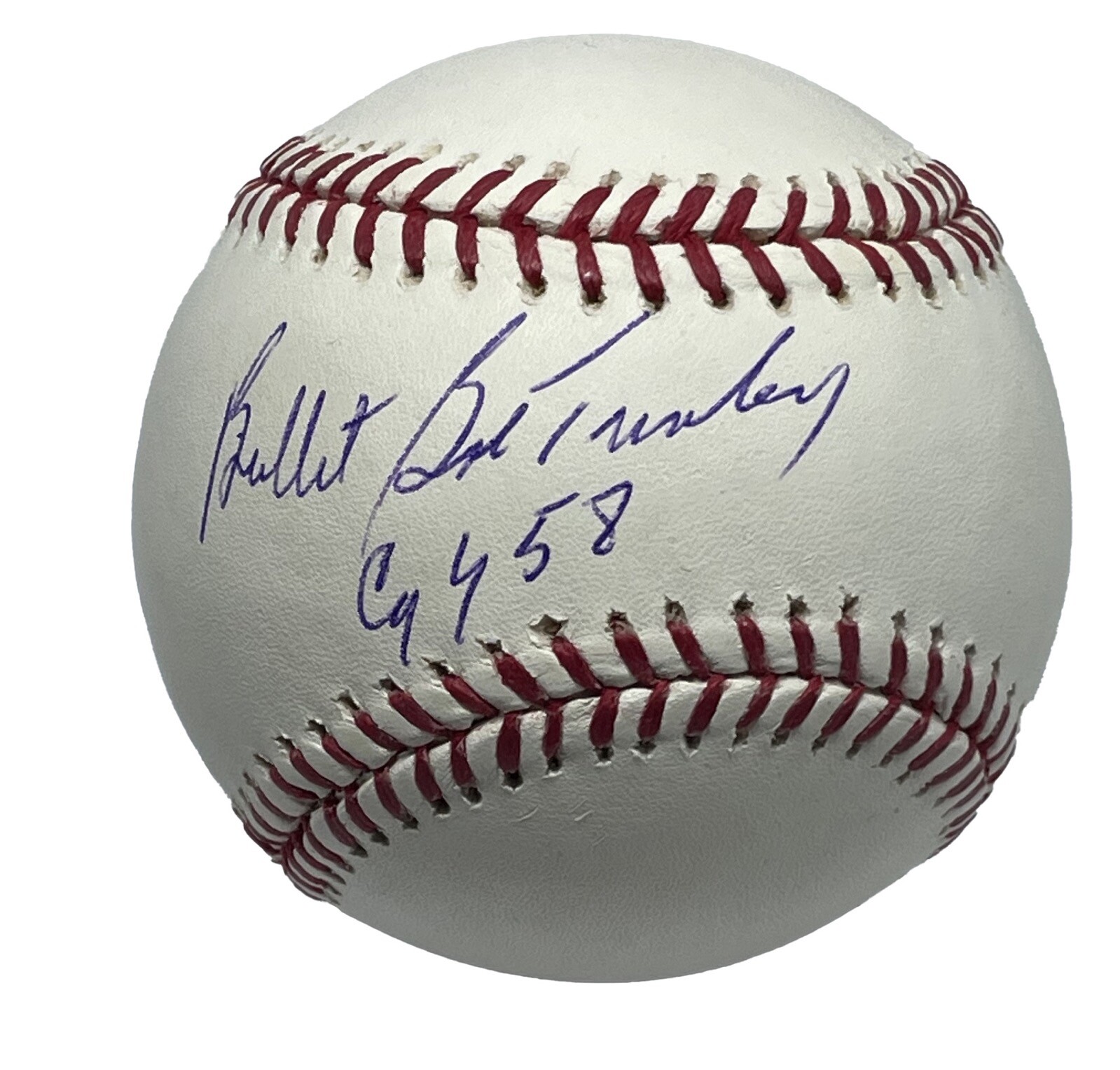 Bob Turley Signed Official MLB Baseball AIV AA21969 w/ Bullett & CY 58 inscribed