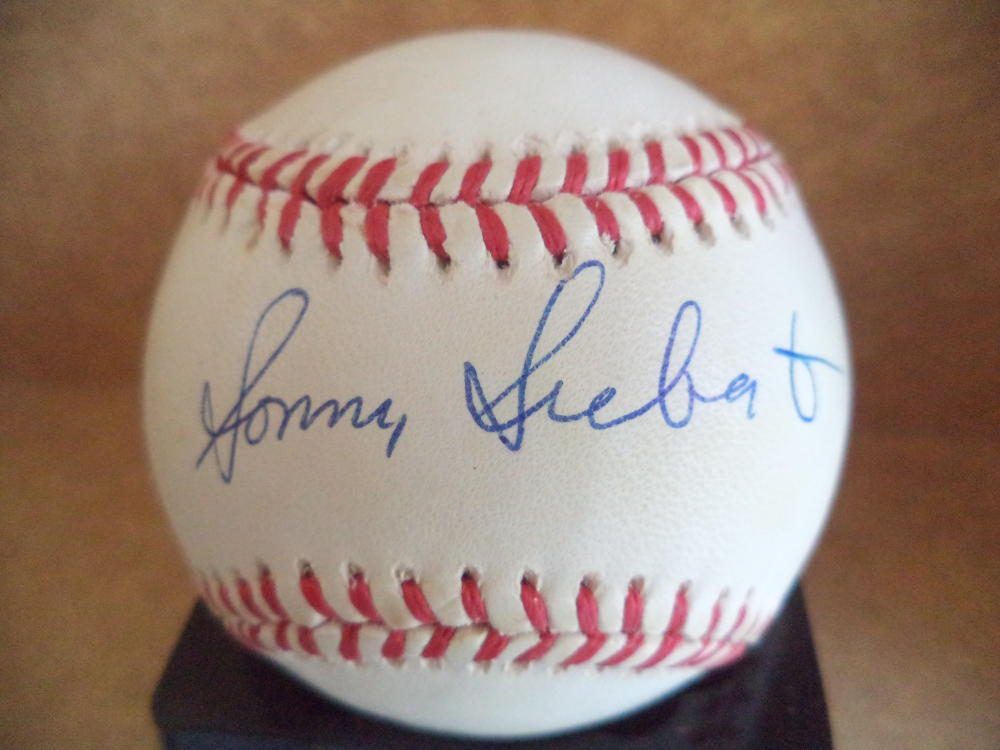 SONNY SIEBERT CARDINALS/PADRES SIGNED AUTOGRAPHED N.L. BASEBALL COA