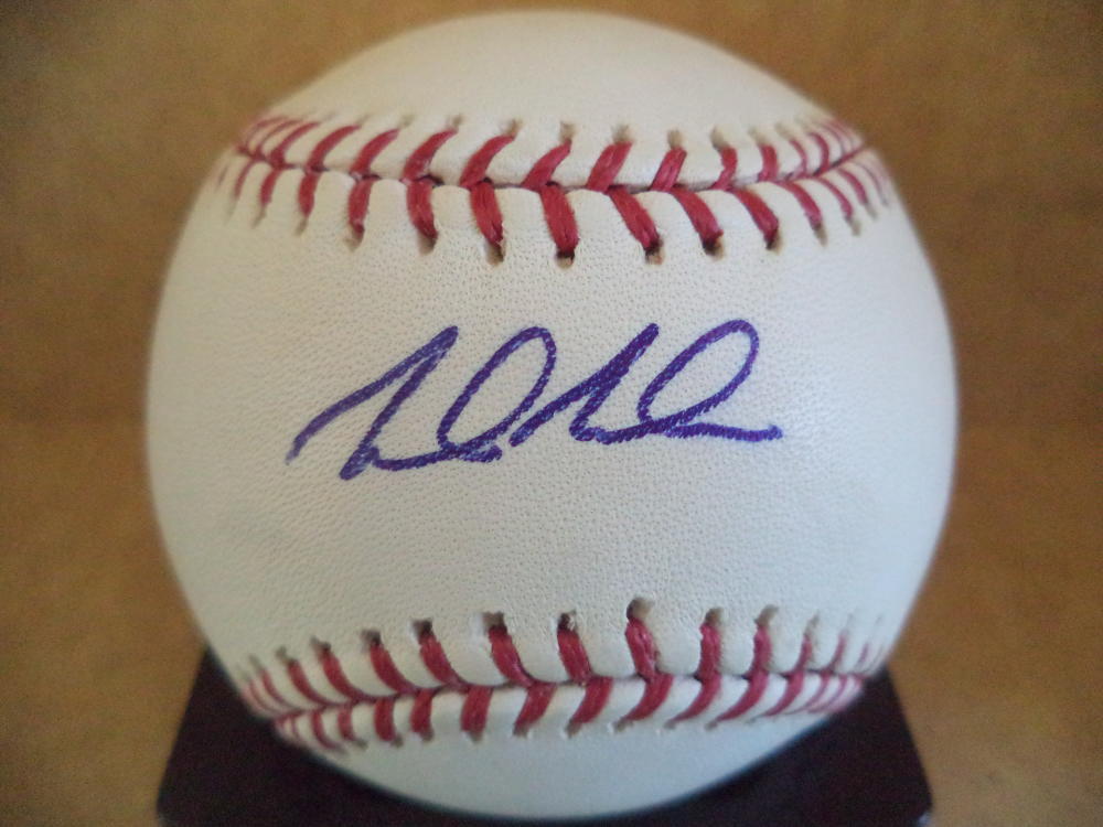 MARK MALASKA BOSTON RED SOX SIGNED AUTOGRAPHED M.L. BASEBALL W/COA