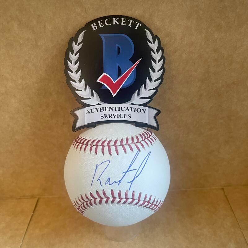 RAMIEL TAPIA TORONTO BLUE JAYS SIGNED AUTOGRAPHED M.L. BASEBALL BAS AUTHENTICATE