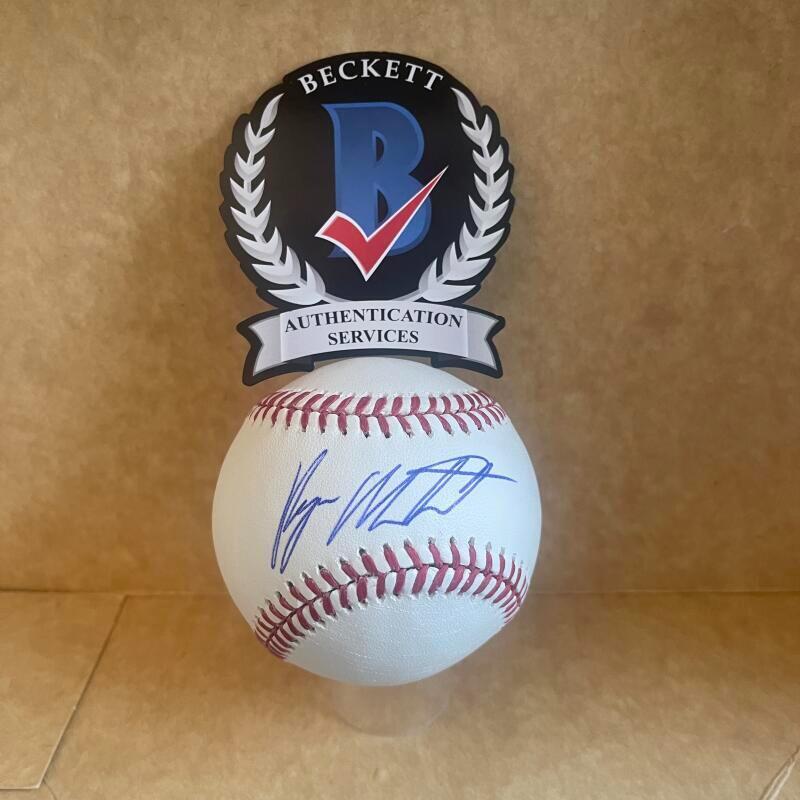 RYAN MOUNCASTLE BALTIMORE ORIOLES SIGNED AUTO M.L. BASEBALL BAS AUTHENTICATED