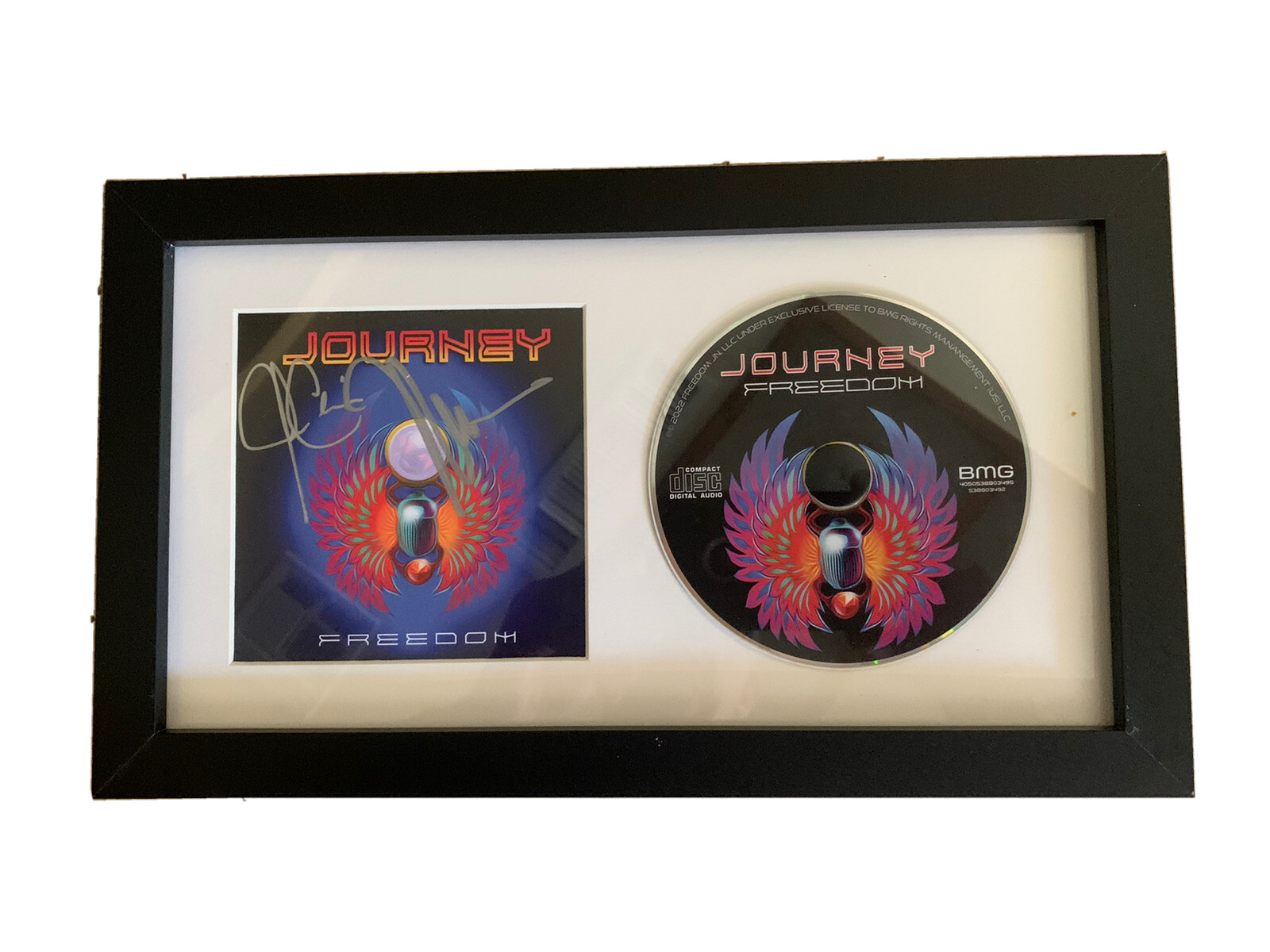 Journey Freedom Schon & Cain Signed Autographed Framed CD Display BAS Certified