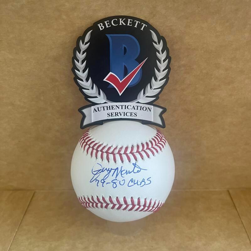 JERRY MARTIN 79-80 CUBS SIGNED AUTO M.L. BASEBALL BECKETT AUTHENTICATED