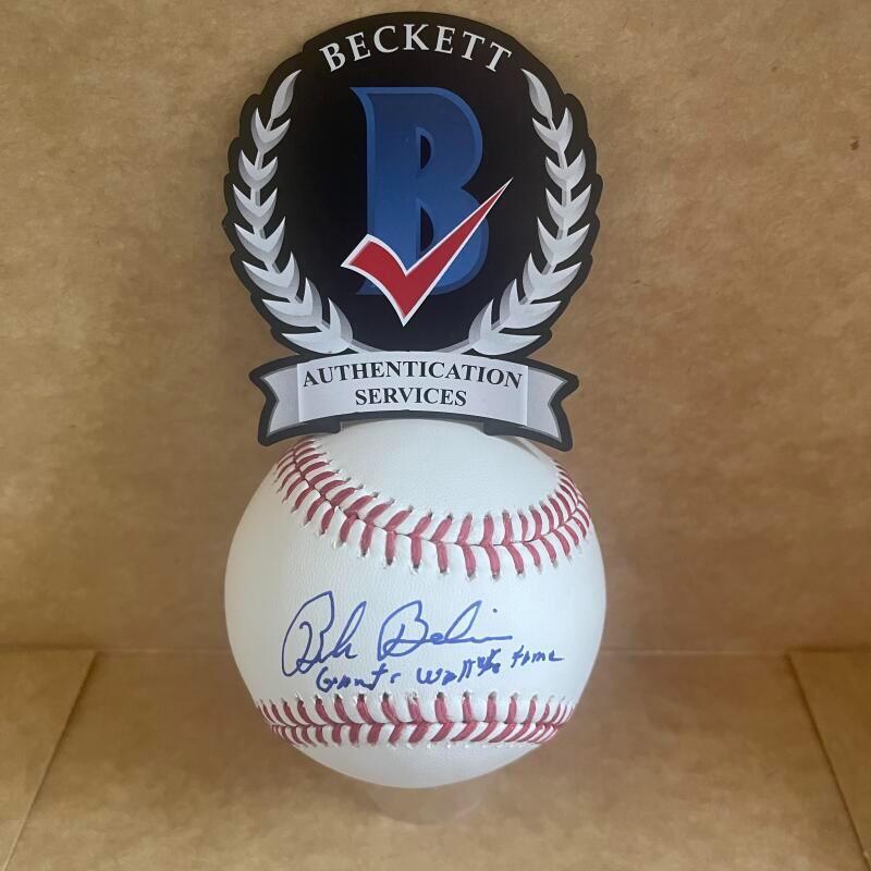 BOB BOLIN GIANTS WALL OF FAME SIGNED AUTO M.L. BASEBALL BECKETT AUTHENTICATED