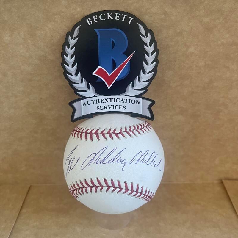 BILL MADDOG MADLOCK PIRATES/CUBS SIGNED AUTO M.L. BASEBALL BAS AUTHENTICATED