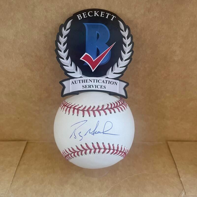 BOBBY MEACHAM NEW YORK YANKEES SIGNED AUTO M.L.BASEBALL BAS AUTHENTICATED