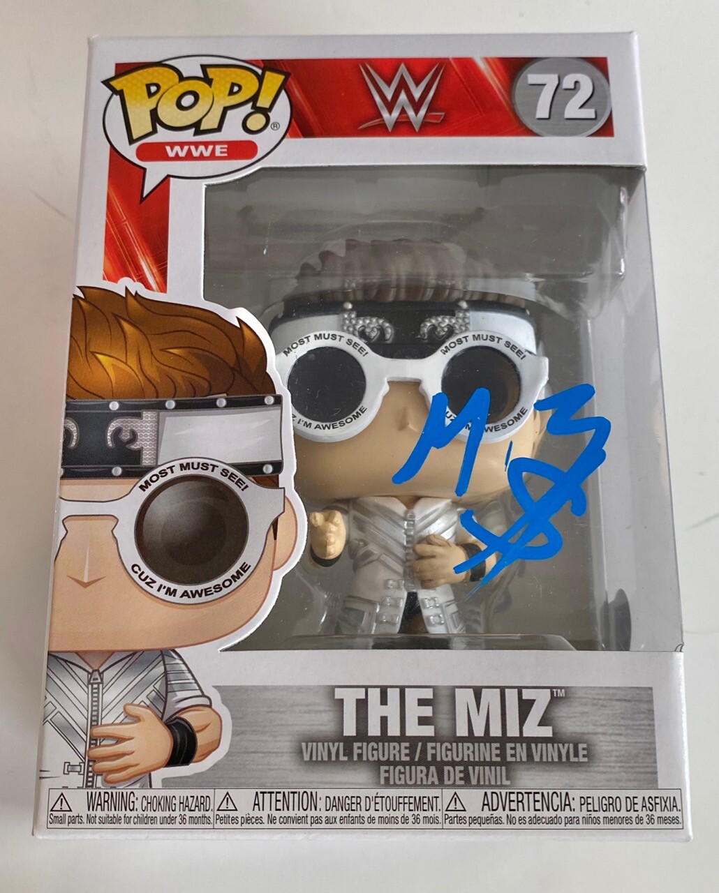 The Miz Signed Autographed Funko Pop Figure 72 Wrestling WWE Beckett BAS COA