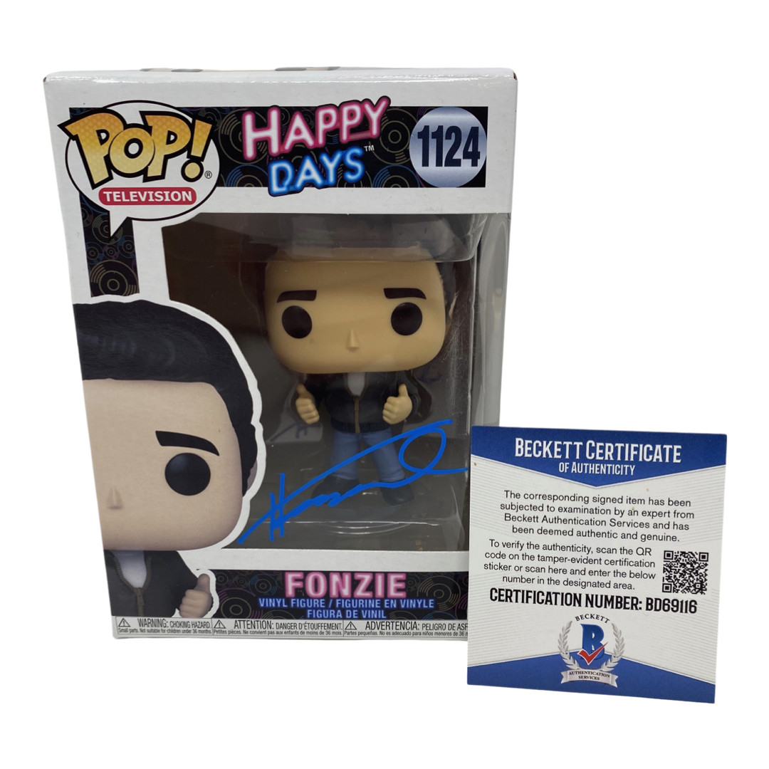 Henry Winkler Signed Autographed Funko Pop Fonzie Happy Days 1124 Beckett COA