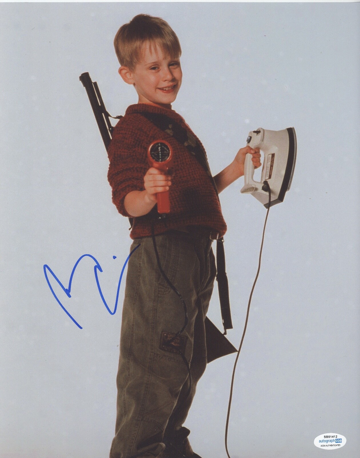 Macaulay Culkin Signed Autographed 11x14 Photo Home Alone ACOA COA