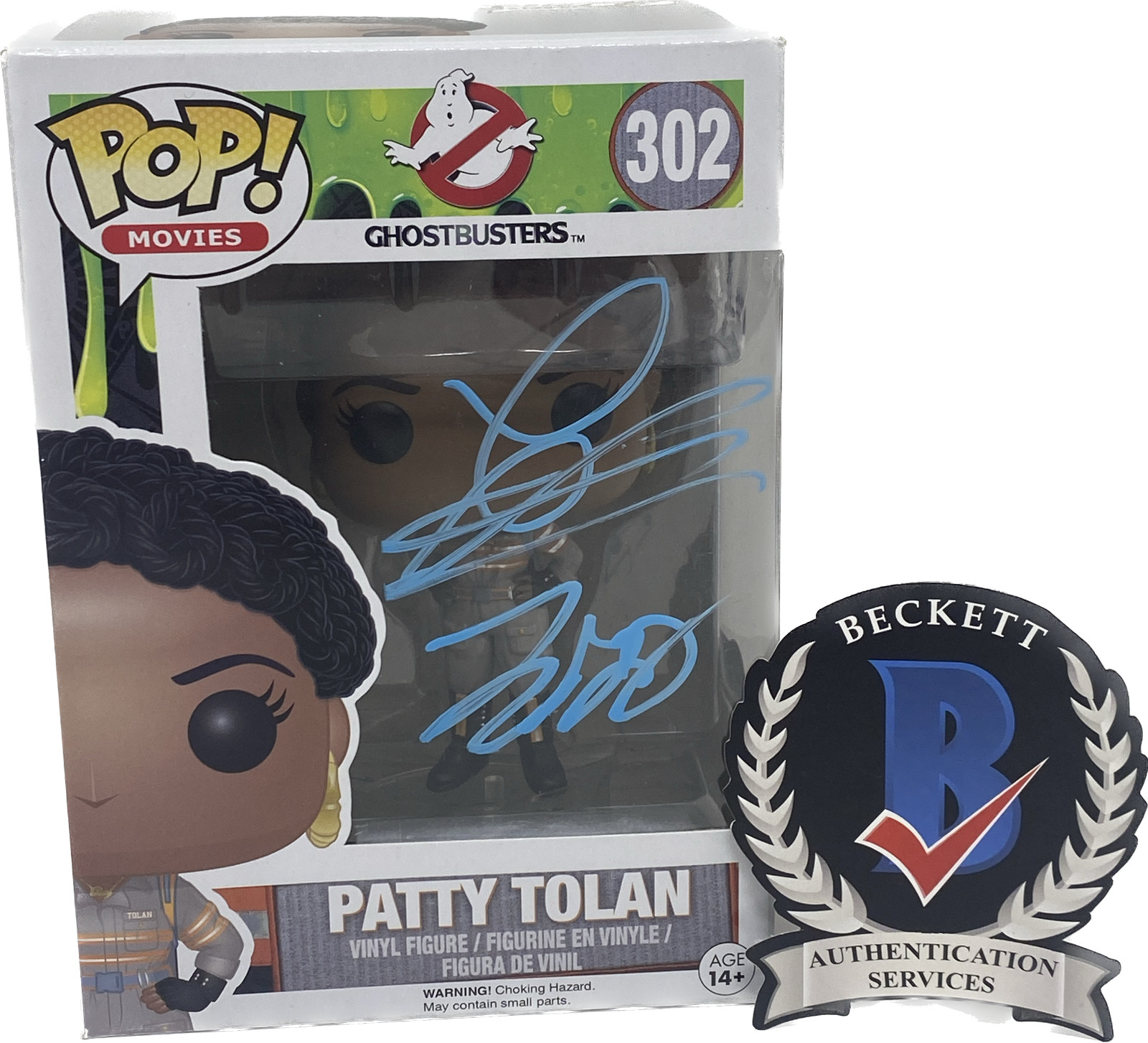 Leslie Jones Signed Autographed Patty Tolan Ghostbusters Funko Pop Beckett COA