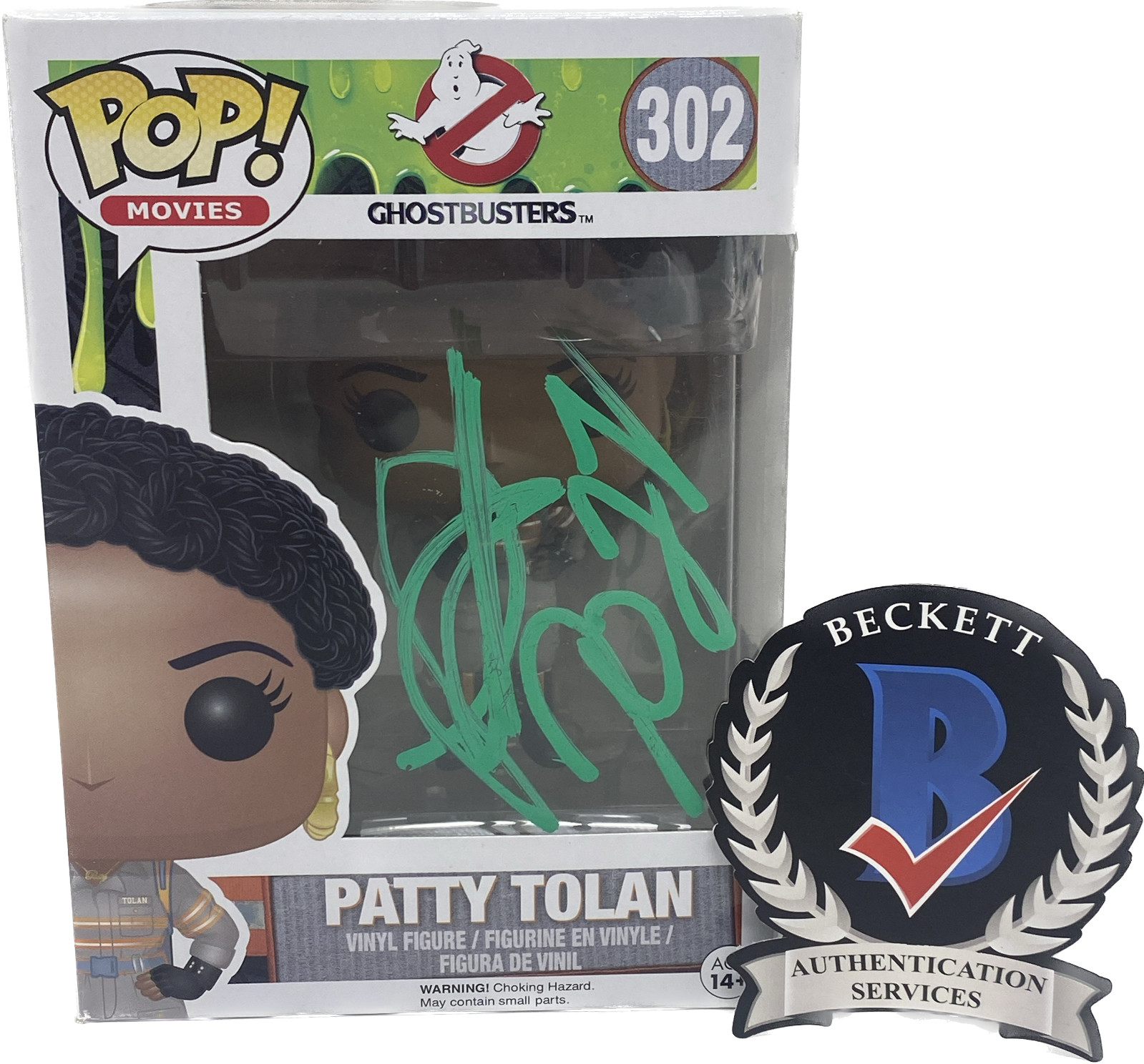 Leslie Jones Signed Autographed Patty Tolan Ghostbusters Funko Pop Beckett COA