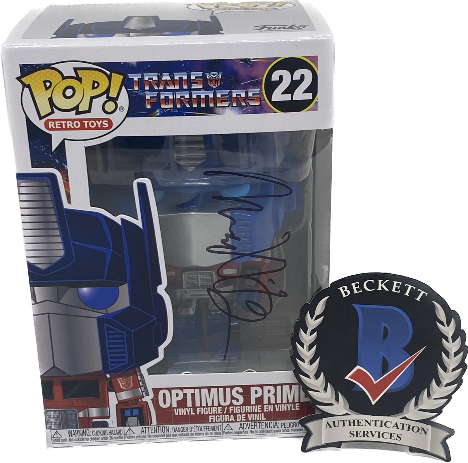 Michael Bay Signed Autographed Optimus Prime Transformers Funko Pop Beckett COA
