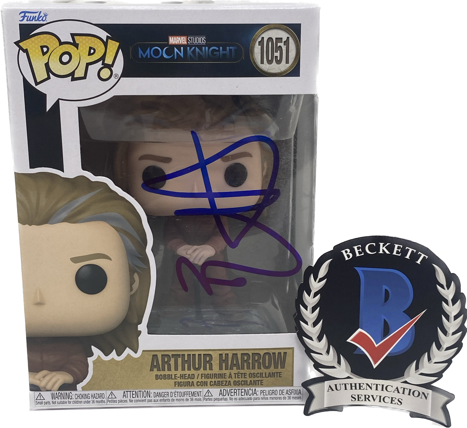 Ethan Hawke Signed Autographed Arthur Harrow Moon Knight Funko Pop Beckett COA