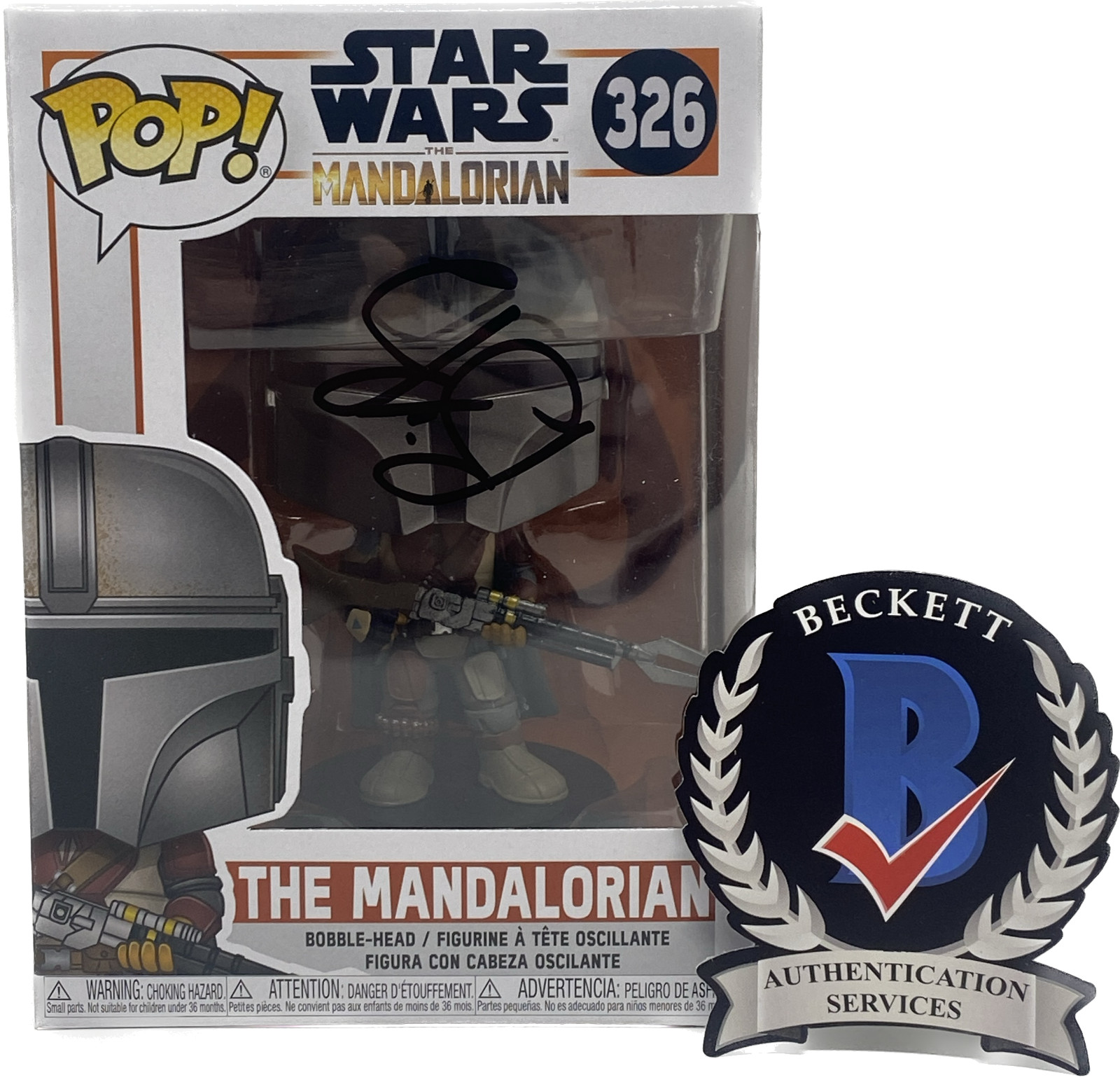Bill Burr Signed Autographed The Mandalorian Funko Pop Migs Mayfield Beckett COA