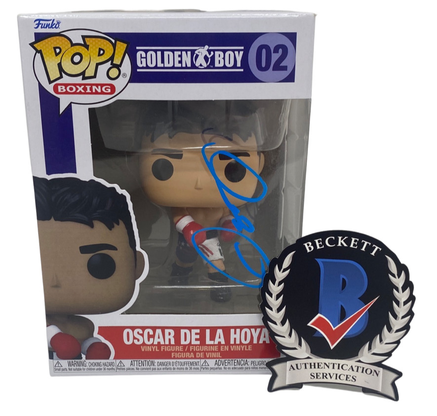 Oscar De La Hoya Signed Autographed Funko Pop #02 Boxing Golden Boy Beckett COA