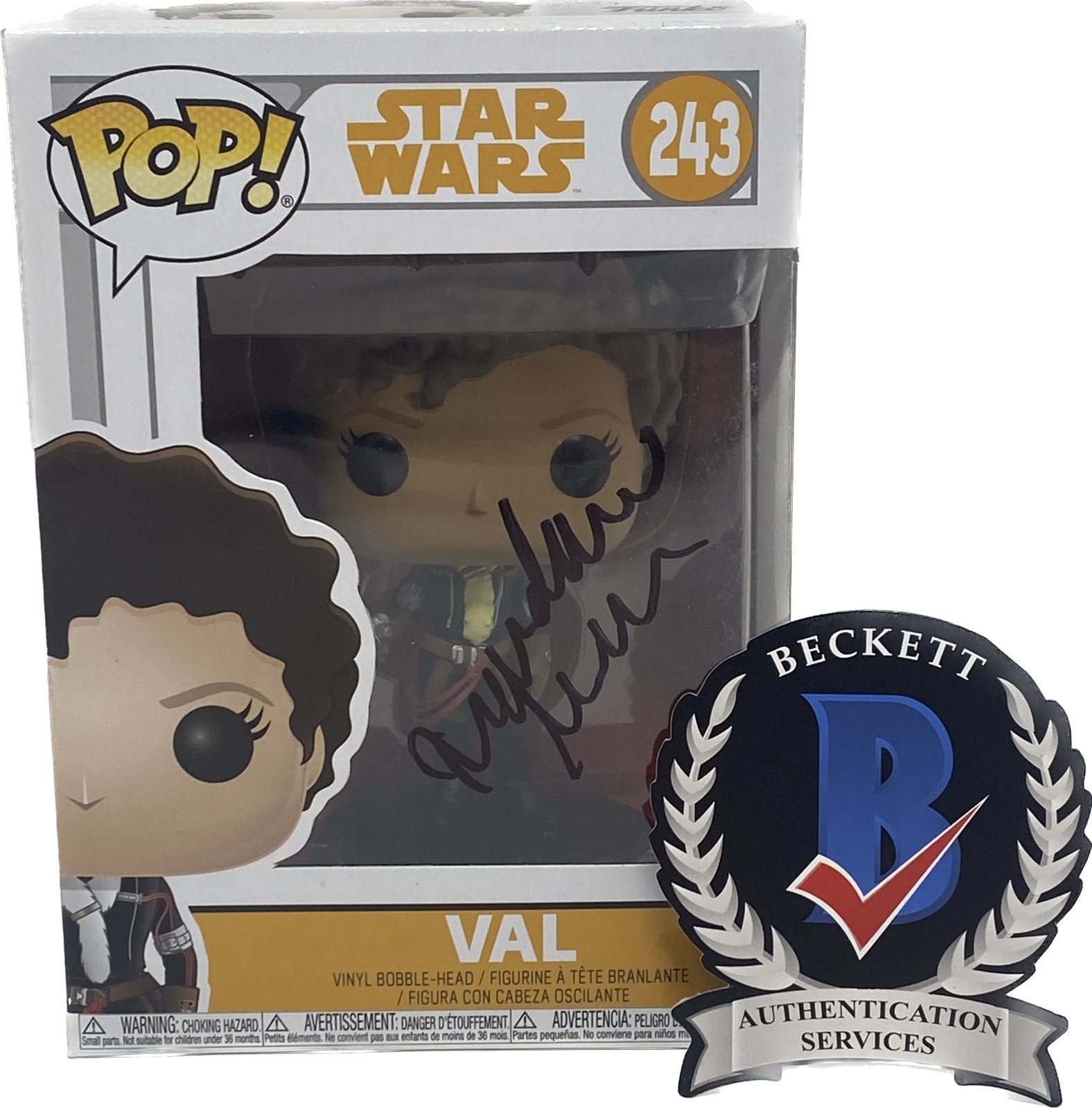 Thandie Newton Thandiwe Signed Val Solo A Star Wars Story Funko Pop Beckett COA